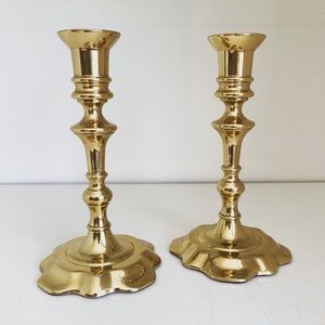 Brass Baldwin Candlestick Holders